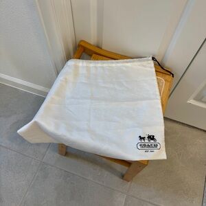 Coach White Dust Bag